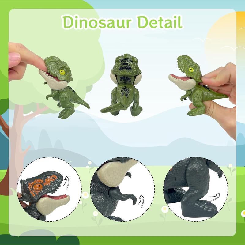 Painless Biting Finger Dinosaur Action Figures