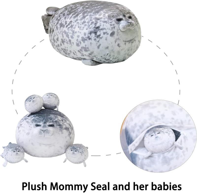 Chubby Spotted Seal Plush – Soft & Cuddly Kids Pillow
