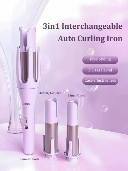 3in 1 Interchangeable Auto Curler