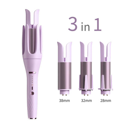 3in 1 Interchangeable Auto Curler