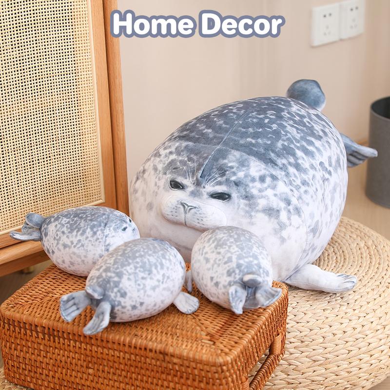 Chubby Spotted Seal Plush – Soft & Cuddly Kids Pillow