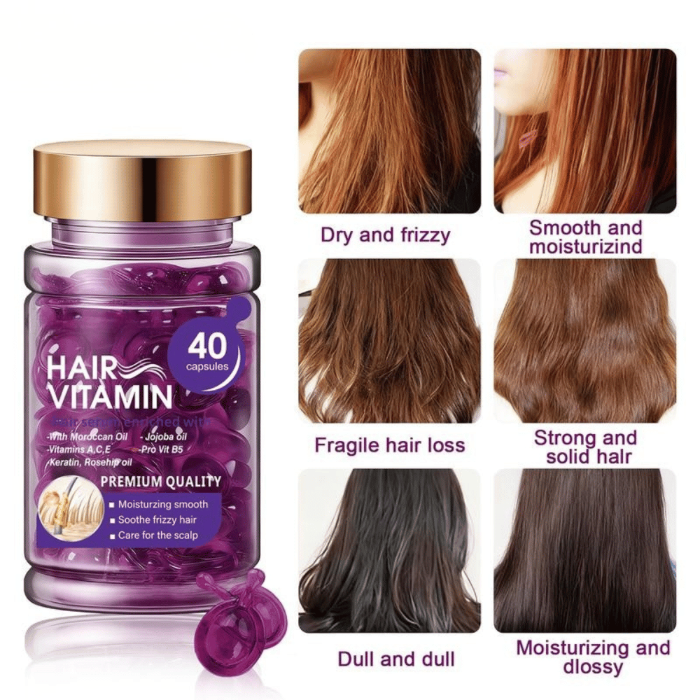 Moroccan Oil Hair Vitamin Capsules – Smooth, Shiny & Frizz-Controlled Hair