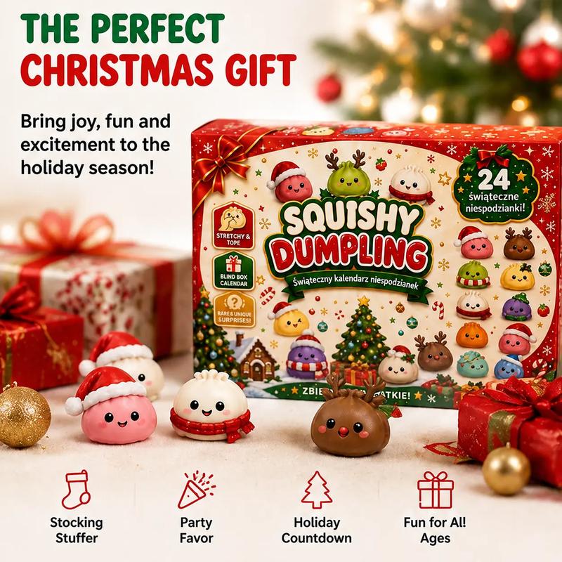24-Day Christmas Dumpling Advent Calendar – Cute Squishy Surprise Toys