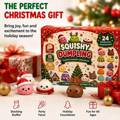 24-Day Christmas Dumpling Advent Calendar – Cute Squishy Surprise Toys