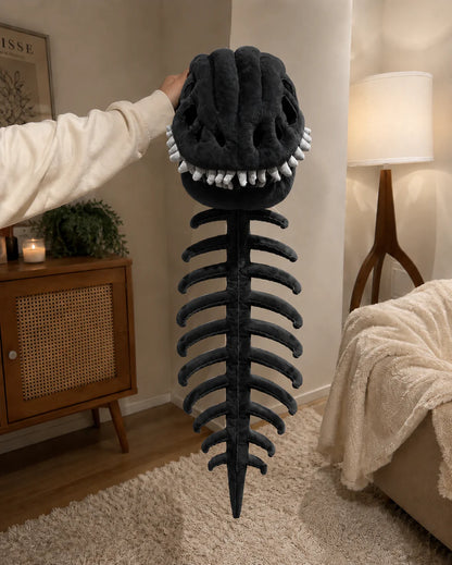 Dinosaur Skeleton Plush – Soft & Spooky Cozy Companion