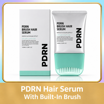 PDRN Scalp Care Hair Serum with Built-In Massage Brush