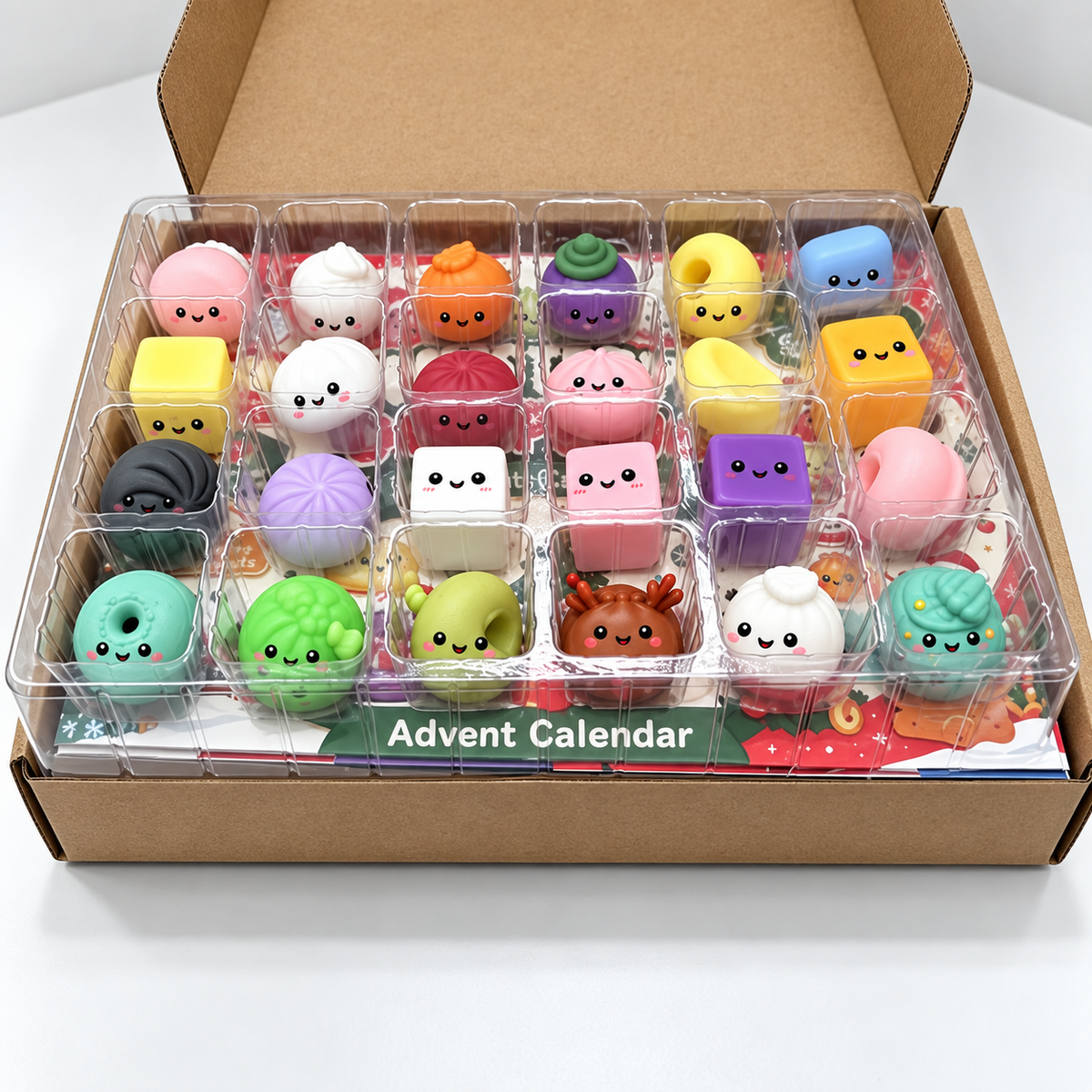 24-Day Christmas Dumpling Advent Calendar – Cute Squishy Surprise Toys