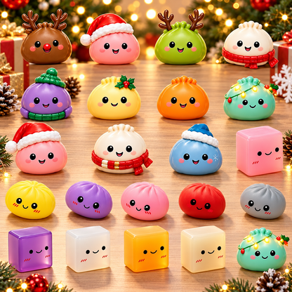 24-Day Christmas Dumpling Advent Calendar – Cute Squishy Surprise Toys