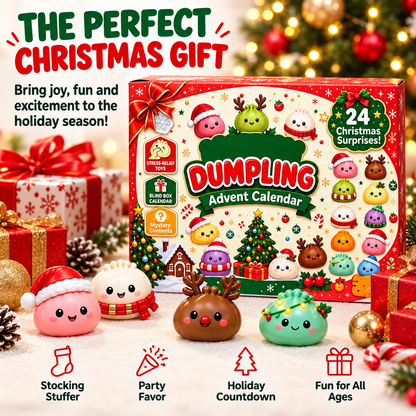 24-Day Christmas Dumpling Advent Calendar – Cute Squishy Surprise Toys