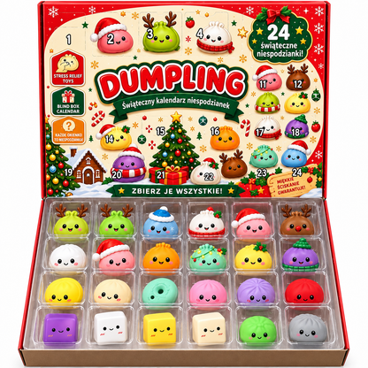 24-Day Christmas Dumpling Advent Calendar – Cute Squishy Surprise Toys
