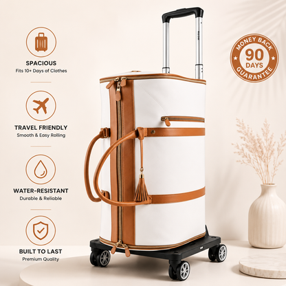 Travel Smarter with Our Spacious Foldable Rolling Travel Bag