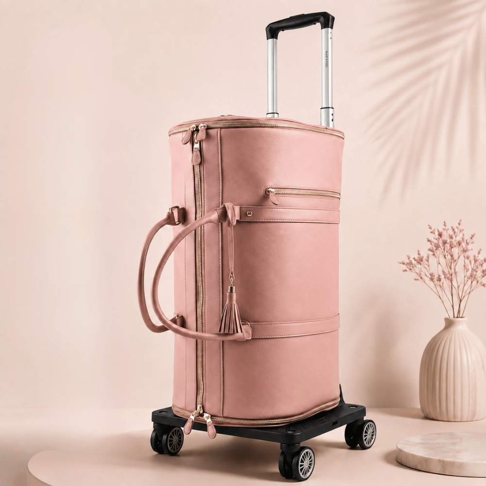 Travel Smarter with Our Spacious Foldable Rolling Travel Bag