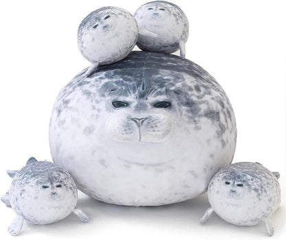 Chubby Spotted Seal Plush – Soft & Cuddly Kids Pillow