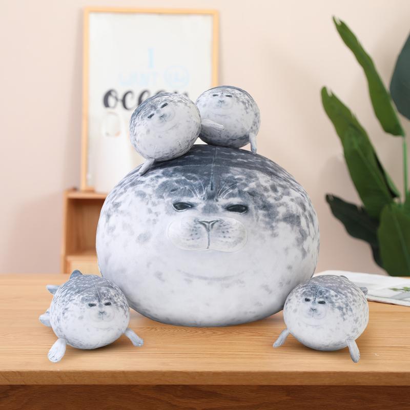 Chubby Spotted Seal Plush – Soft & Cuddly Kids Pillow