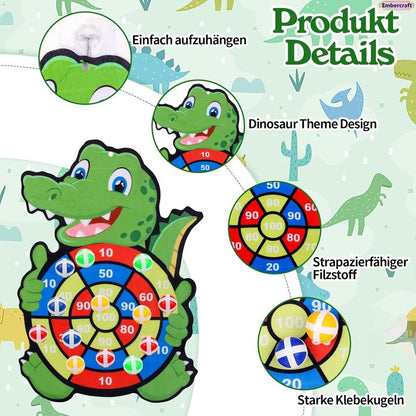 Kids Crocodile Sticky Ball Toss Target Game – 10 Balls