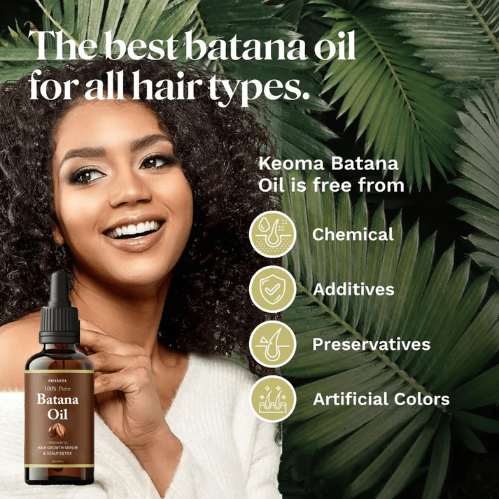 100% Pure Batana Oil – Hair Growth Serum & Scalp Detox